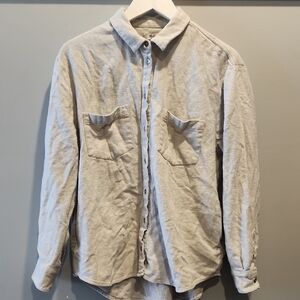 Madewell Gray Button Down Shirt